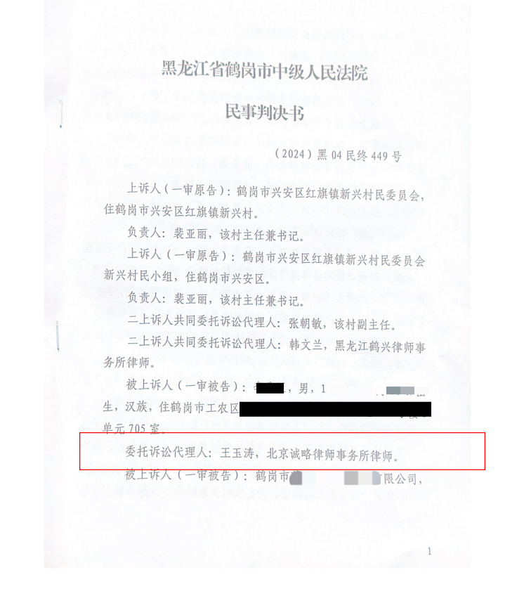 【黑龙江省】李先生等与鹤岗市兴安区红旗镇新兴村民委员会、鹤岗市兴安区红旗镇新兴村民委员会新兴村民小组确认合同无效纠纷一案